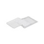 Best Products Bandeja rectangular con blonda blanca 22 x 28 cm, 2 uds
