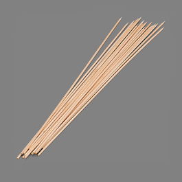 Best Products Pinchos de Madera Higiénicos 300 x 2 mm Blister 100 Unidades