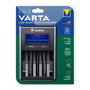 Varta Cargador LCD Dual Tech para Pilas Li-ion y Ni-MH, 100/240V, Carga Simultánea, Puerto USB