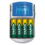 Varta Cargador de baterías LCD para pilas AA y AAA con 4 pilas incluidas