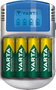Varta Cargador de baterías LCD para pilas AA y AAA con 4 pilas incluidas