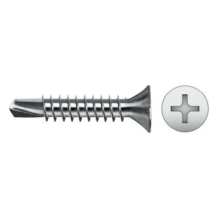 Celo Tornillo Punta Broca Avellanado Phillips DIN 7504P Ø5,5x32mm Zincado (Caja 250 unid.)