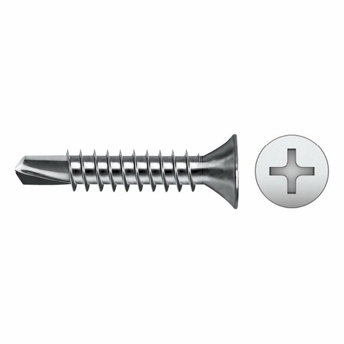 Celo Tornillo Punta Broca Avellanado Phillips 5,5x50 mm Zincado (Caja 250 unid.)