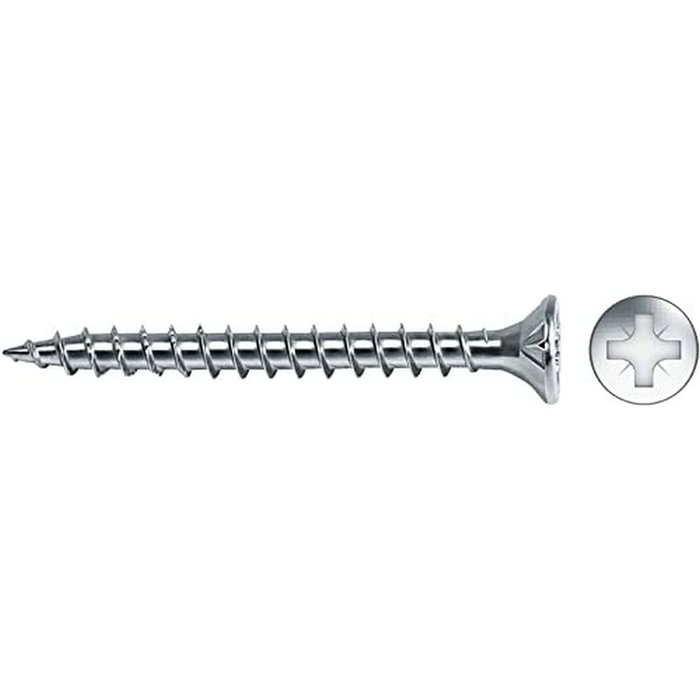 Celo Tornillos para madera avellanados Pozidriv 4x30mm zincados con lubricación (500 unidades) SKU: S7909073