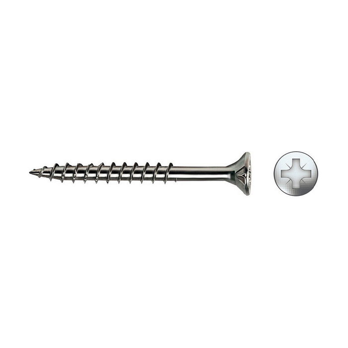 Celo Tornillo para Madera Avellanado Zincado 5x100mm (50 unidades) skus:S7909094