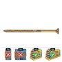 Celo Din vloxp Tornillo madera avellanado bicromatado 100 unidades Ø 6 x 110 mm
