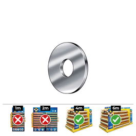 Celo Arandela Carrocero Din 9021 Ø10mm Zincado Caja 100 Unidades