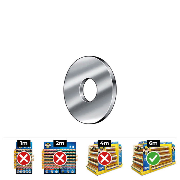Celo Arandela carrocero Din 9021 de 12 mm zincada, caja de 100 unidades Celo Arandela carrocero Din 9021 de 12 mm zincada, caja de 100 unidades