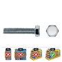 Celo Tornillo Métrica Hexagonal Din 933 Ø8x35mm Zincado Caja 100 Unidades