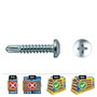 Celo Din 7504n Tornillo Punta Broca Alomada Philips ø3.5x25mm Zincado Caja 250 Unidades