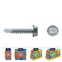 Celo Din 7504k Caja 250 Unid. Punta Broca Hexagonal Zincado Ø4,2x25mm Acero