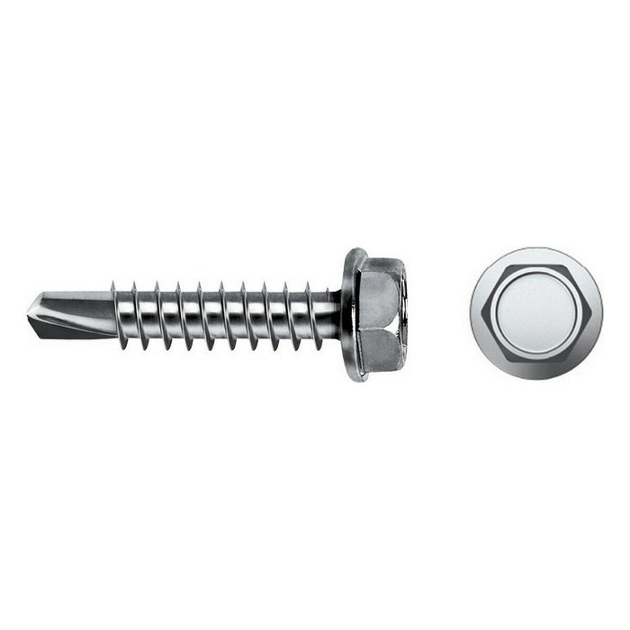 Celo Tornillo punta broca hexagonal DIN 7504K Ø4,8x38mm zincado (Caja 250 unid.) Celo Tornillo punta broca hexagonal DIN 7504K Ø4,8x38mm zincado (Caja 250 unid.)