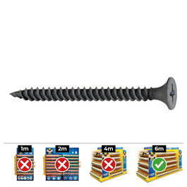 Celo Tornillo Pladur Placa-Metal SSF DIN Ø3,9x55mm Fosfatado Caja 500 Unidades