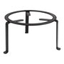 Vaello Trébede de Forja Redondo Hierro Forjado Ø30 cm Negro Compatible con Paelleras