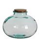 Mica Decorations Bote de Cristal Redondo Olly con Tapón de Corcho Ø 29 x 23 cm