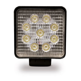 Goodyear Faro de Trabajo Cuadrado 9 LEDs 2150 Lúmenes 27W Voltaje 10-80V para Automoción