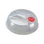 Mondex Tapa para microondas de 25 cm, Transparente