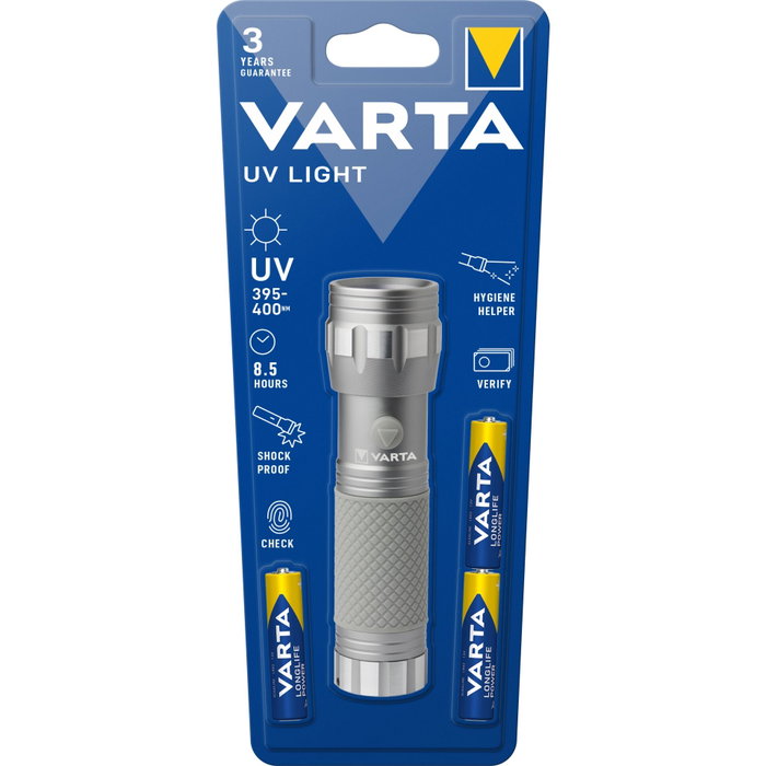 Varta Linterna UV con 3 Pilas AAA