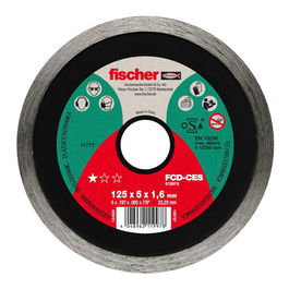 Fischer Disco Diamantado FCD-CES para Cerámica Ø115 x 1,6 x 22,23 mm Borde Cerrado