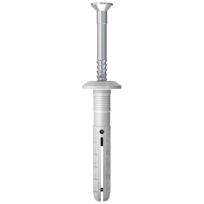 Fischer Tacos clavo ø5 x 30 mm con tornillos cabeza avellanada ø3,5 x 38 mm, 100 uds