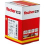 Fischer Tacos clavo de nylon ø6 x 40 mm con tornillos galvanizados, caja de 50 uds