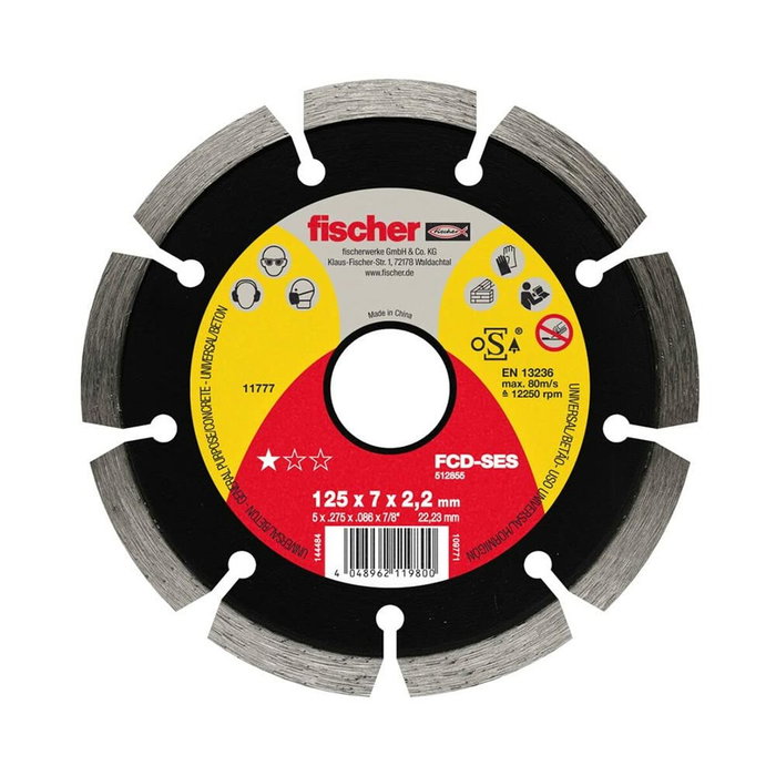 Fischer Disco diamantado hormigon fcd-ses ø115 x 2,0 x 22,23 mm Fischer Disco diamantado hormigon fcd-ses ø115 x 2,0 x 22,23 mm