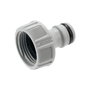Gardena Conector Roscado Hembra 3/4" con Tratamiento Anti UV y Anti Algas en Polipropileno Gris