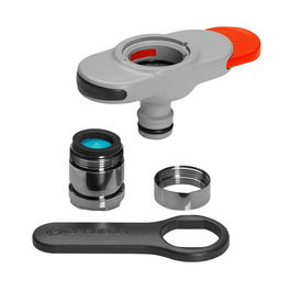 Gardena Conector para Grifos Interior Rosca M24x1 Hembra / M22x1 Macho con Herramienta de Apriete Incluida