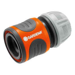 Gardena Conector rápido de manguera ½ pulg - 5/8 pulg, gris/naranja