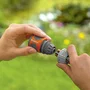 Gardena Conector rápido de manguera 1/2 pulg - 5/8 pulg, gris/naranja