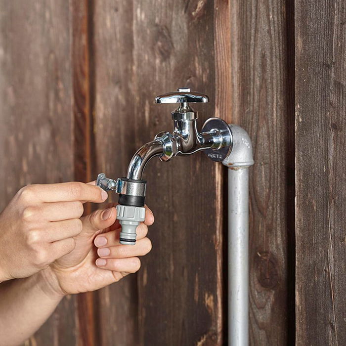 Gardena Conector Rápido para Grifo sin Rosca Ø14-17 mm con Abrazadera