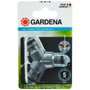 Gardena Manguito de derivación de 3 vías ½ pulg - ¾ pulg