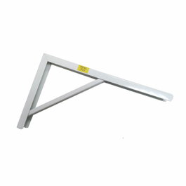 Fepre Escuadra de acero robusto blanco 20 x 30 cm