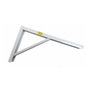 Fepre Escuadra de Acero Robusto Blanco 20 x 30 cm Alta Resistencia 300 kg