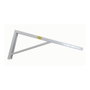 Fepre Escuadra de acero robusto blanco 18 x 40 cm, alta resistencia 300 kg