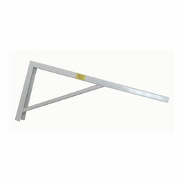 Fepre Escuadra de acero robusto blanco 18 x 40 cm