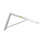 Fepre Escuadra Robusta de Acero Blanco 30 x 50 cm - Soporta hasta 500 kg