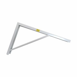 Fepre Escuadra de acero robusto blanco 30 x 50 cm