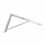 Fepre Escuadra de acero robusto blanco 30 x 50 cm