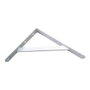 Fepre Fortex Escuadra de Acero Blanco 20 x 25 cm, Alta Resistencia 300 kg