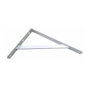 Fepre Fortex Escuadra de acero blanco 20 x 30 cm, 300 kg