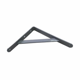 Fepre Escuadra de acero Fortex gris plata 20 x 25 cm