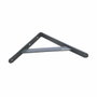 Fepre Escuadra de acero Fortex gris plata 20 x 25 cm