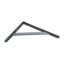 Fepre Escuadra de acero Fortex gris plata 20 x 30 cm