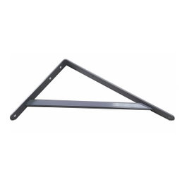 Fepre Escuadra de acero Fortex gris plata 25 x 40 cm