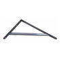 Fepre Escuadra de acero Fortex gris plata 25 x 40 cm