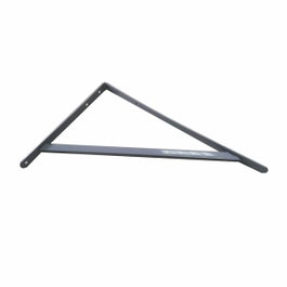 Fepre Escuadra de acero Fortex gris plata 33 x 50 cm
