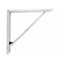 Fepre Escuadra de acero plegable Abat-Plan blanca 40 x 40 cm hasta 400 kg