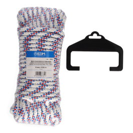 Edm Cuerda driza de poliéster de alta tenacidad tricolor de 8 mm x 20 m