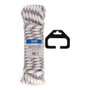 Edm Cuerda Driza Poliester Alta Tenacidad Tricolor Calibre 10 mm x 10 m Blanco/Azul/Rojo